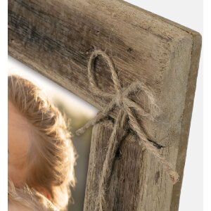 ZEP Holzrahmen Essence braun 13x18 15x20 cm rustikales Holz mit Herzanhängern