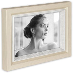 ZEP Portraitrahmen Sydney Braun Natur Weiß 10x15 13x18 15x20 cm Glas