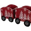 Clayre & Eef 5Y1383 Dekoration Zug 64x13x21 cm Weihnachtsdeko