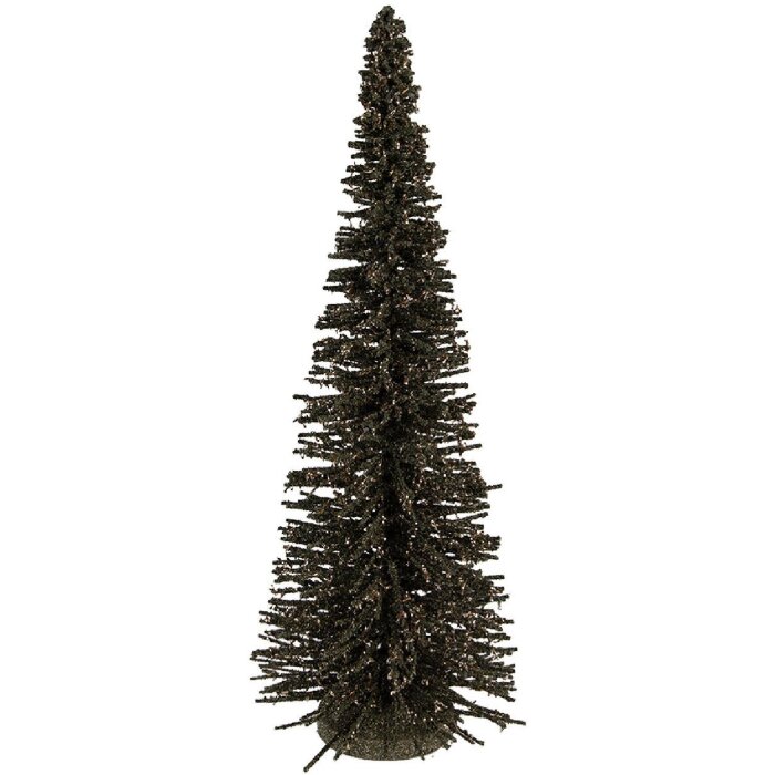 Clayre & Eef 66320GR Dekoration Weihnachtsbaum Ø 20x50 cm Grün-Gold