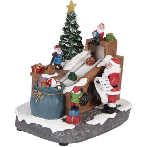 Clayre & Eef 6PR5872 Dekoration Weihnachtsmann mit...