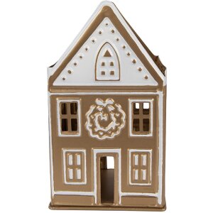 Clayre & Eef Подсвечник 12x11x22 см Золото-Белый