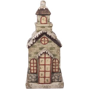 Clayre & Eef 5MG0070 Dekoration Haus 36x30x80 cm...