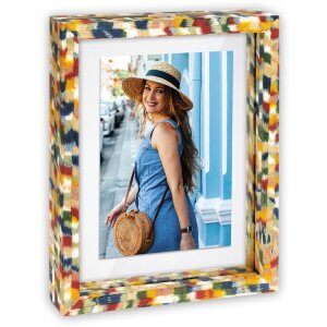 ZEP Fotorahmen Recife Holz bunt Floatingglas beidseitig in 4 Größen aufstellbar
