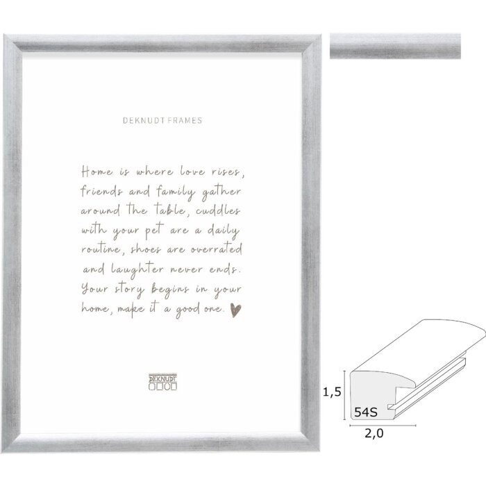 Deknudt S54SD3 Фоторамка серебристая деревянная в 6 размерах