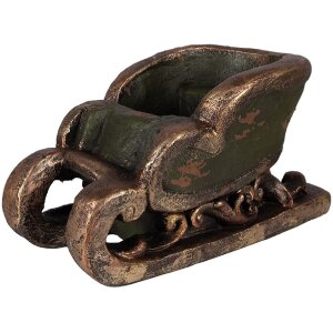 Clayre & Eef 6MG0130 Dekoration Schlitten 35x23x21 cm