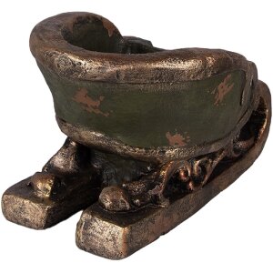 Декоративная санка Clayre & Eef, 35x23x21 см, винтажный рождественский стиль