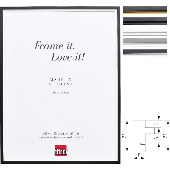 Фоторамка Effect из массивной древесины Profil 69