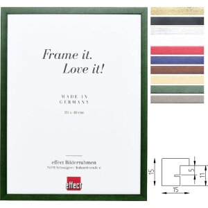 Фоторамка Effect из массивного дерева, профиль Top S, 1,5 см, много цветов