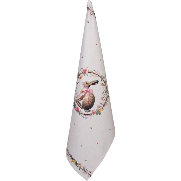 Кухонное полотенце Clayre & Eef 50x70 см, бежево-коричневое