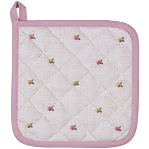 Clayre & Eef Topflappen 20x20 cm Baumwolle Hase...