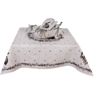 Кухонный фартук Clayre & Eef NLE45 20x20 см, бежево-коричневый