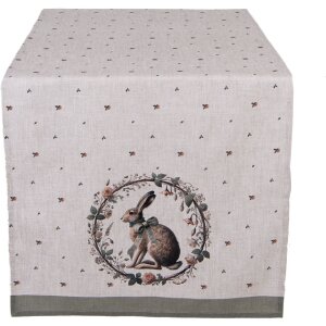 Clayre & Eef Tischläufer NLE64 50x140 cm Beige...