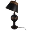 Clayre & Eef Tischlampe 5LMC0053 Schwarz-Braun Ø35x78cm E27 max 60W