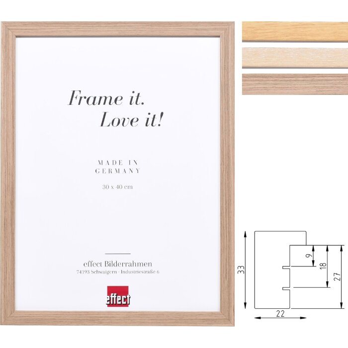 Зеркало Effect из массивного дерева профиль 54 — шебби-шик