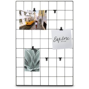 Фотохолдер Hama Chess 38x56 см, черный, металлический, с 6 скобами