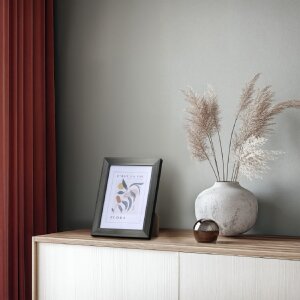 Фоторамка Hama Пластиковая Flora, контрастно-серый, 15 x 20 см