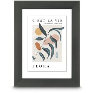 Фоторамка Hama Flora, контрастно-серый, 20x30 см