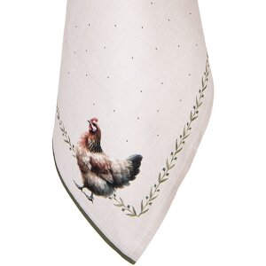 Кухонное полотенце Clayre & Eef 50x70 см, бежево-коричневое, хлопок