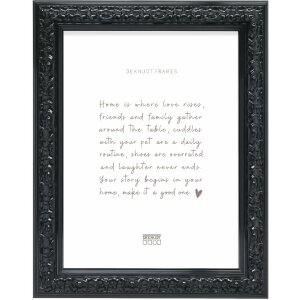 Фоторамка Deknudt S996K — деревянная, с кlargласом, 30x40–40x60 см, белая/черная