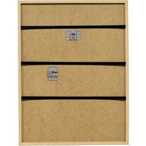 Фоторамка Effect из дерева, неоново-оранжевая, 10x10 см, с музеем стеклом