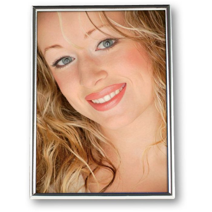 ZEP 120S06 Fotorahmen silber 20x25 cm ETTA hochglanz mit Aufsteller