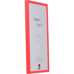 Фоторамка Effect из дерева, неоново-красный, 25x35 см, с акриловым стеклом