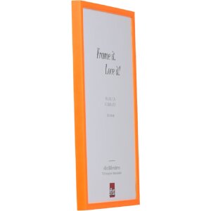 Фоторамка Effect из дерева неоново-оранжевая 20x30 см с акриловым стеклом