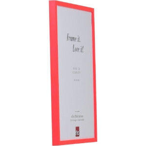 Фоторамка Effect из дерева неоново-красная 10,5x14,8 см с антирефлекционным стеклом