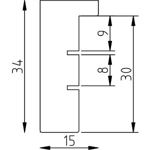 Фоторамка Effect из лindenового дерева 40x50 см, прозрачное стекло