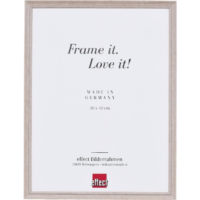 Фоторамка Effect из дерева профиль 2440 светло-коричневая 40x40 см с музеевым стеклом из акрила