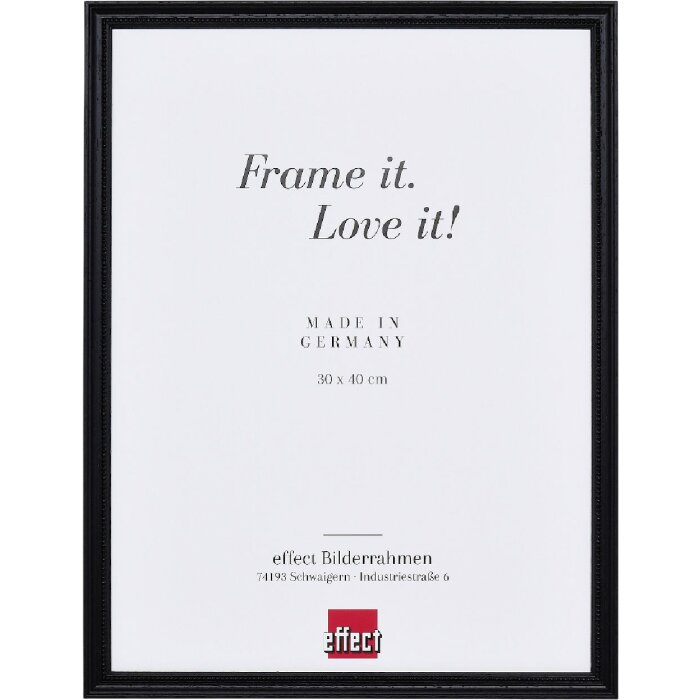 Фоторамка Effect из дерева профиль 2440 черная 15x20 см
