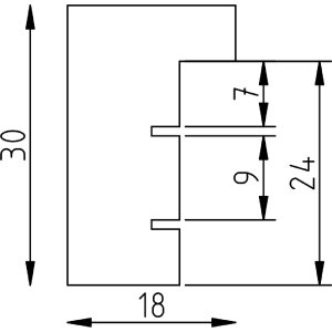 Зеркало Effect из массива дуба профиль 2430, цвет орех, 10x15 см