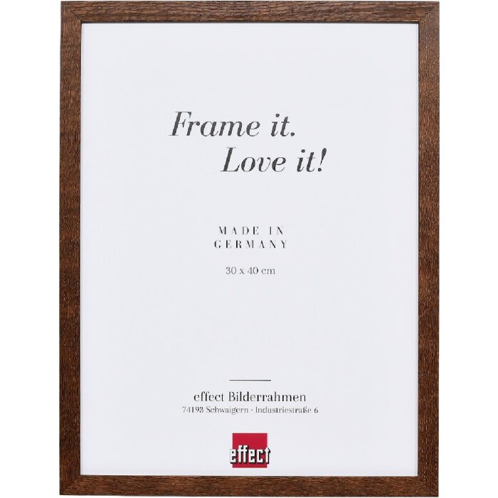 Фоторамка Effect Profil 2430 из ольхи 60x90 см, цвет орех, с защитным стеклом