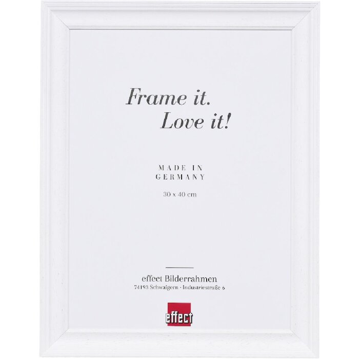 Фоторамка Effect из дерева профиль 2420 см белый 60x80 см музеевое акриловое стекло