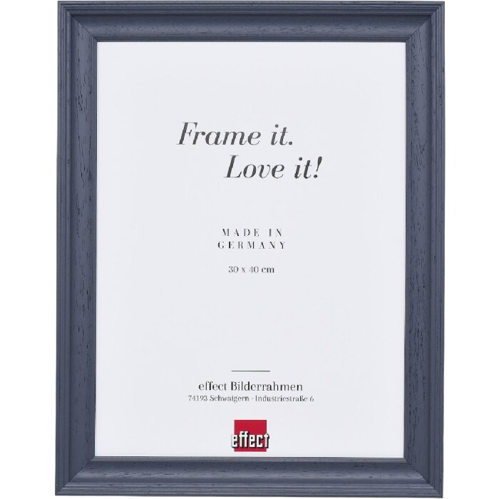 Фоторамка Effect из дерева профиль 2420 серая 25x80 см антибликовое стекло