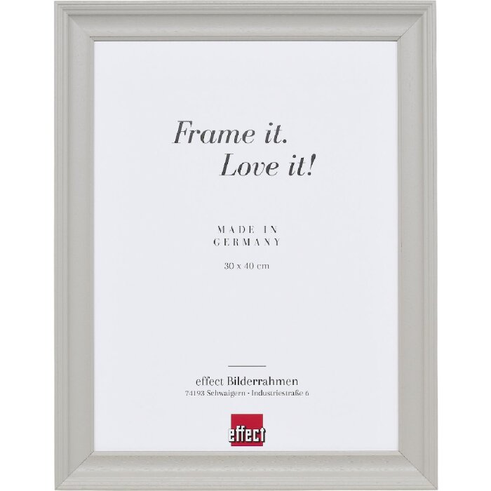 Фоторамка Effect из дерева профиль 2420 светло-серый 25x30 см антирефлексное стекло