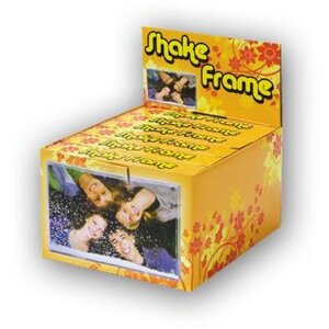 ZEP Schüttelrahmen Schneeflocken Effekt 10x15 cm Transparent Kunststoff