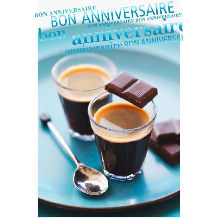 ARTEBENE Karte Bon Anniversaire Espresso