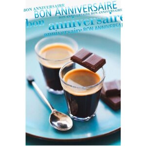 ARTEBENE Karte Bon Anniversaire Espresso