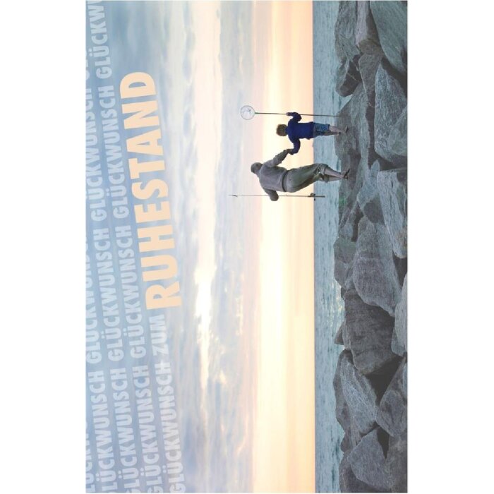 Artebene Karte Ruhestand am Strand, farbig, großformatig