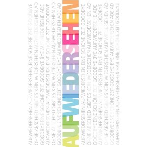 Artebene Karte Präge-Kollegenabschied, weiß,...