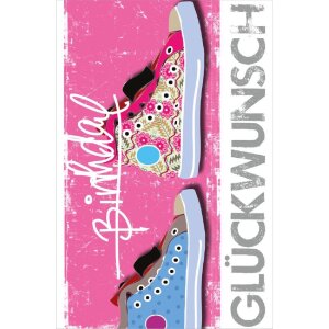 Artebene Karte Präge-Birthday-Turnschuhe,...