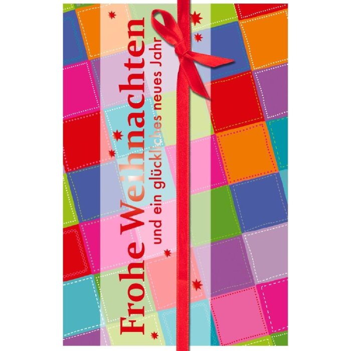 Artebene Karte Präge-Christmas-Würfel-multic