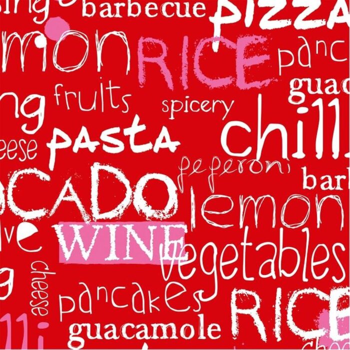 Бумажные салфетки Culinaria красного цвета