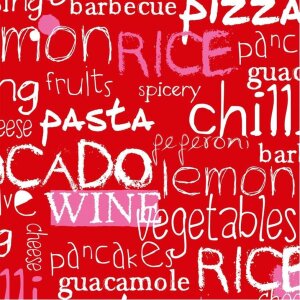 Бумажные салфетки Culinaria красного цвета