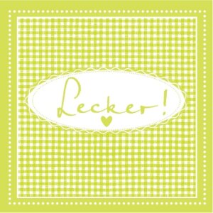 Бумажные салфетки Lecker-lime