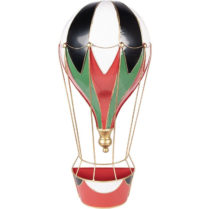 Украшение Clayre & Eef Воздушный шар Красный-Белый 26x14x62 см