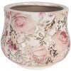 Clayre & Eef 6CE2241M Keramikblumentopf Beige-Rosa Ø 18 cm x 15 cm