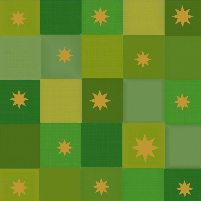 Бумажные салфетки клетчатые зеленые